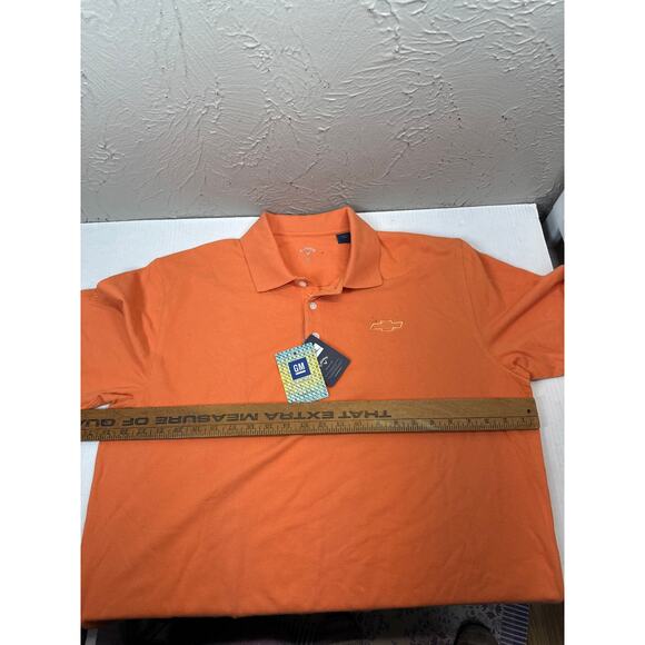 Callaway Men's Orange GM Chevy Embroidered Emblem Polo Shirt Size XL‎ NWT - Picture 6 of 6